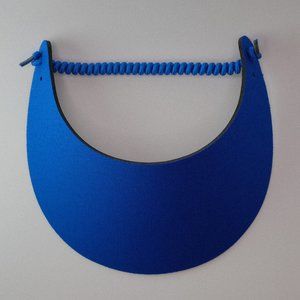 Women Sun Visor Hat, No Pinch Foam, Royal Blue, Pool, Golf, Trip